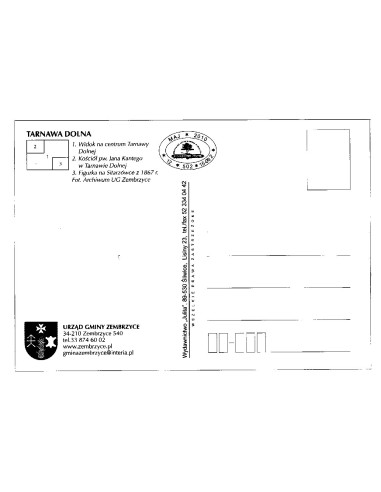 Pocztówka Tarnawa Dolna Gmina Zembrzyce