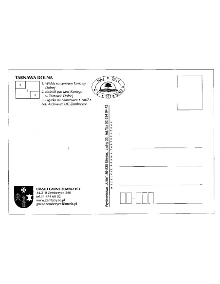 Pocztówka Tarnawa Dolna Gmina Zembrzyce