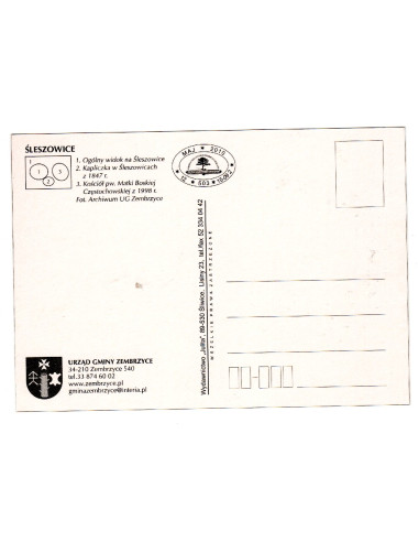 Pocztówka Śleszowice Gmina Zembrzyce