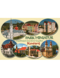 Pocztówka Kowary Park miniatur