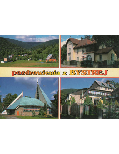 Pocztówka Bystra wieś
