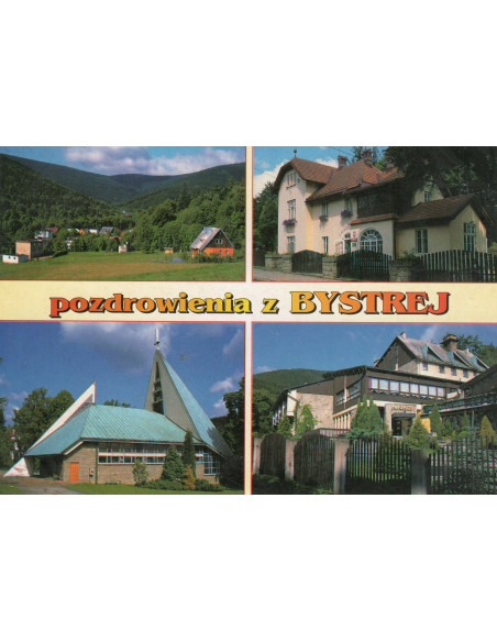 Pocztówka Bystra wieś