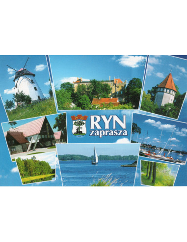 Pocztówka Ryn miasto