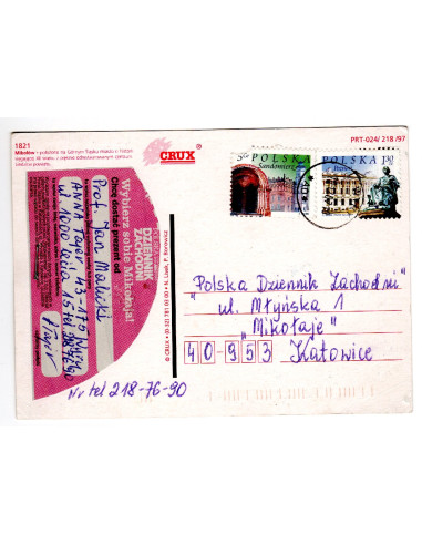 Pocztówka Mikołów miasto