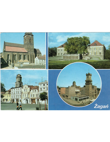 Pocztówka Żagań miasto