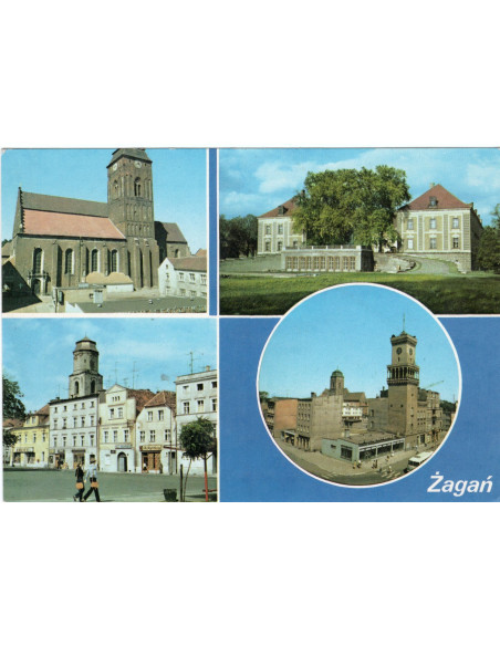 Pocztówka Żagań miasto