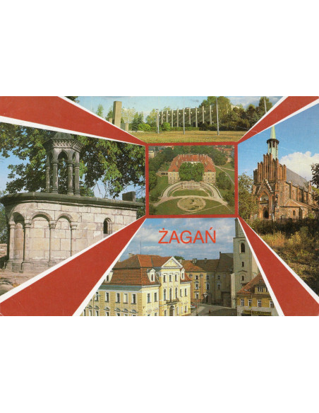 Pocztówka Żagań miasto