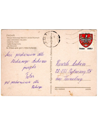 Pocztówka Żagań miasto