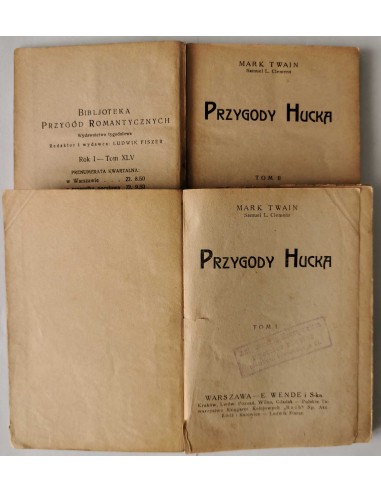 Twain - Przygody Hucka 2 tomy