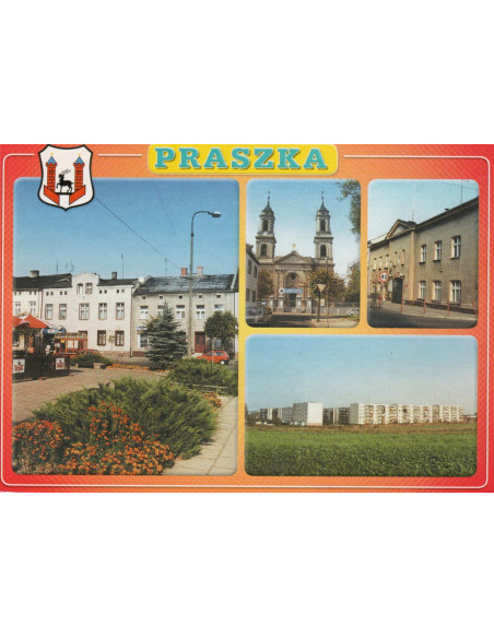 Pocztówka Praszka miasto