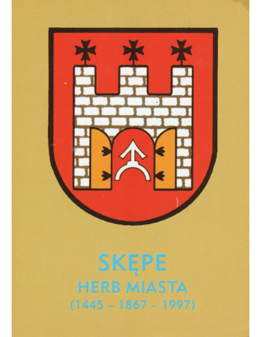 Pocztówka Skępe Herb