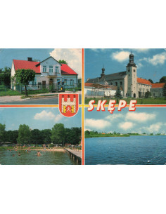 Pocztówka Skępe miasto
