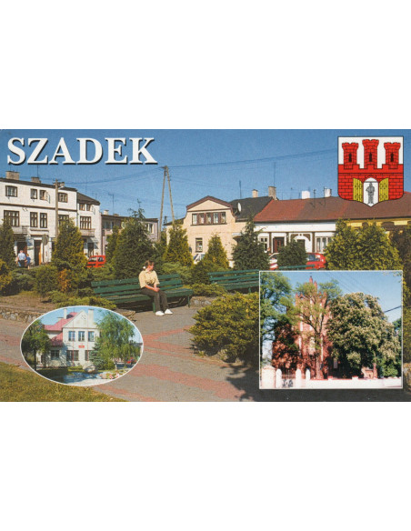 Pocztówka Szadek miasto