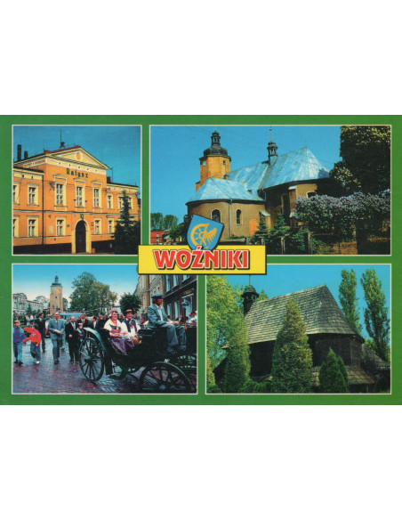 Pocztówka Woźniki miasto