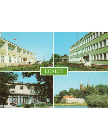 Pocztówka Łosice miasto