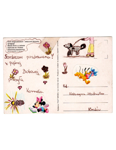 Pocztówka Bobowa wieś
