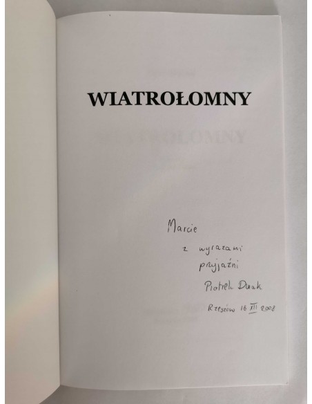 Durak - Wiatrołomny AUTOGRAF