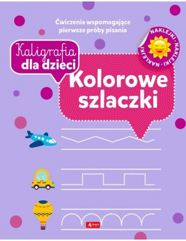 Kaligrafia dla dzieci Kolorowe szlaczki