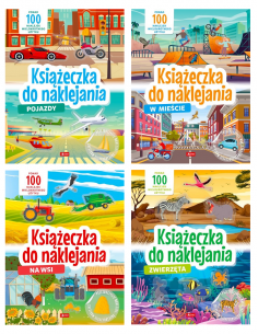 Zestaw Książeczki do naklejania ponad 400 naklejek