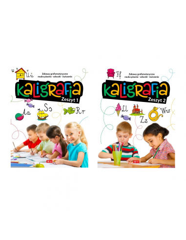 Zestaw Kaligrafia Zeszyt 1 i 2 Nauka pisania
