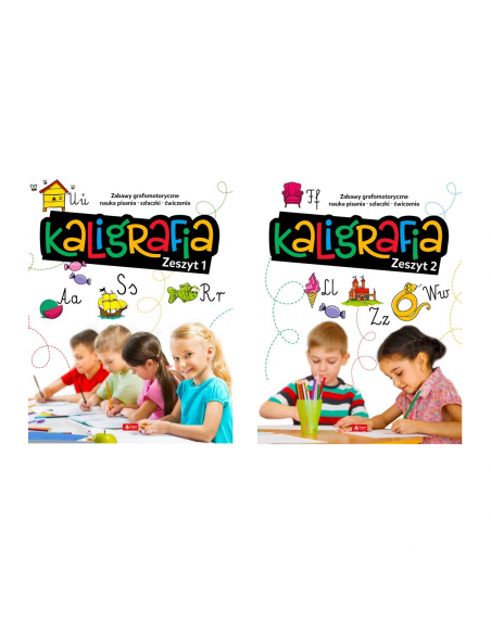 Zestaw Kaligrafia Zeszyt 1 i 2 Nauka pisania