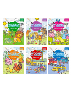 Zestaw Wodna kolorowanka 6 książeczek