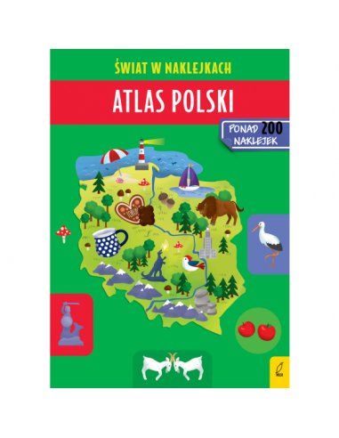 Świat w naklejkach Atlas Polski