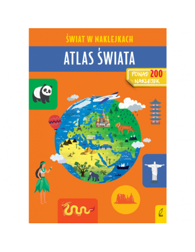 Świat w naklejkach Atlas świata