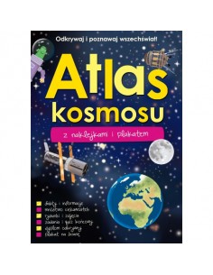 Atlas kosmosu z naklejkami i plakatem