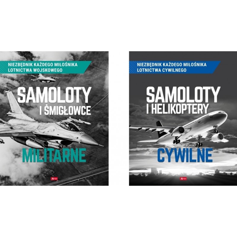 Zestaw Samoloty śmigłowce militarne i cywilne