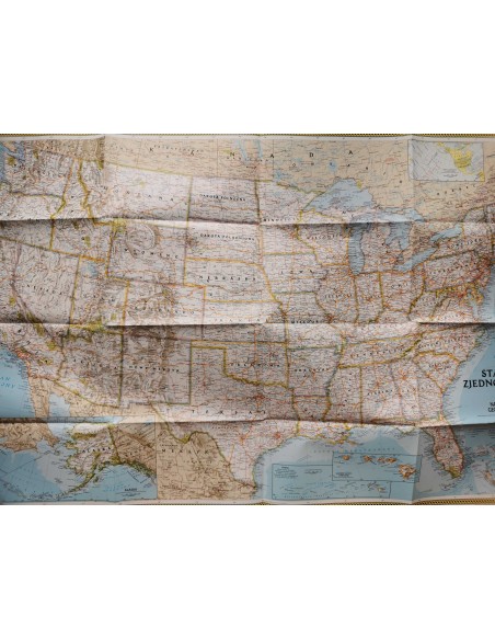 Mapa dwustronna National Geographic USA