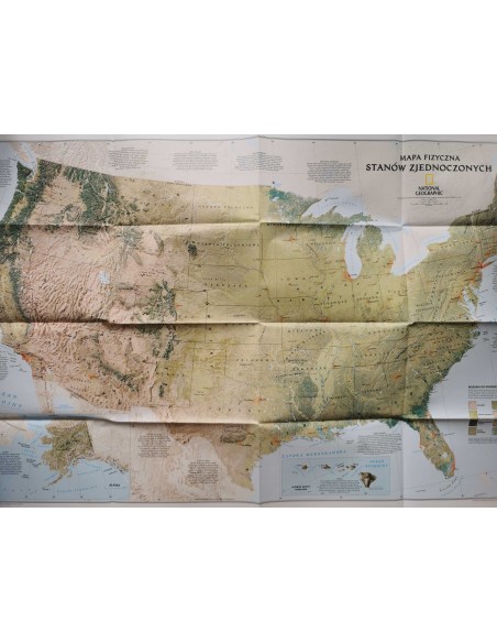 Mapa dwustronna National Geographic USA