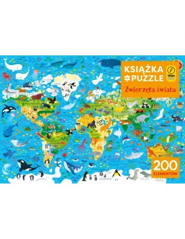 Książka i puzzle Zwierzęta świata
