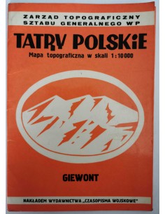 Tatry Polskie Giewont Mapa Topograficzna