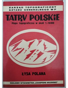 Tatry Polskie Łysa Polana Mapa Topograficzna