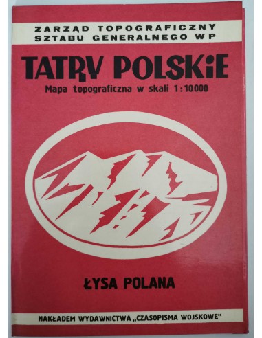 Tatry Polskie Łysa Polana Mapa Topograficzna