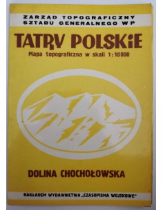 Tatry Polskie Dolina Chochołowska Mapa Topograficzna