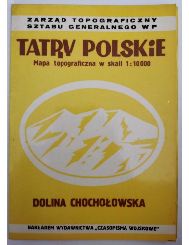 Tatry Polskie Dolina Chochołowska Mapa...