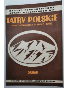 Tatry Polskie Ornak Mapa Topograficzna
