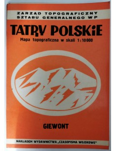 Tatry Polskie Giewont Mapa Topograficzna