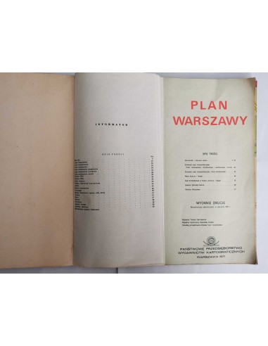 Plan Warszawy 1971