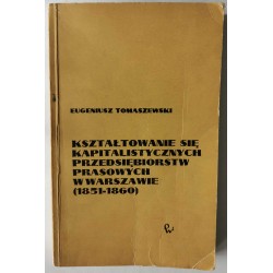 Tomaszewski - Kształtowanie się przedsiębiorstw