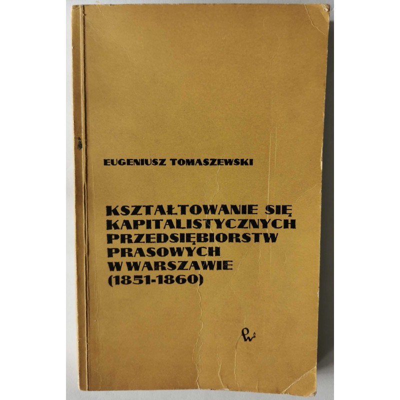 Tomaszewski - Kształtowanie się przedsiębiorstw
