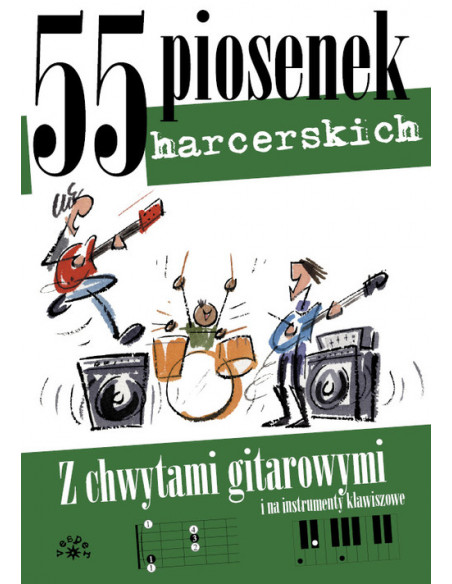 Zestaw 55 Piosenek z chwytami gitarowymi