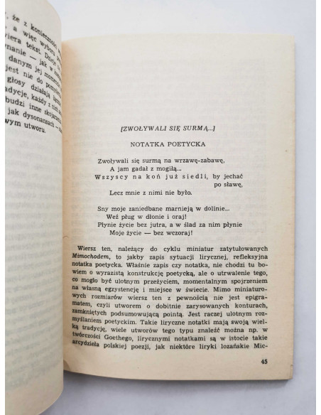 Głowiński - Wiersze Bolesława Leśmiana