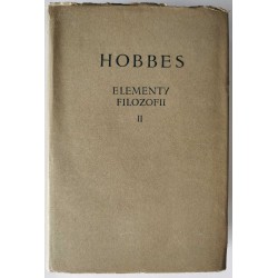 Hobbes - Elementy filozofii tom II