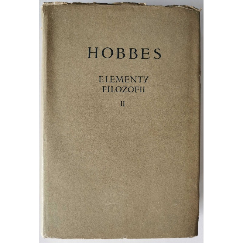 Hobbes - Elementy filozofii tom II