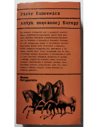 Kuncewicz - Antyk zmęczonej Europy