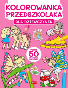 Kolorowanka przedszkolaka Dla dziewczynek