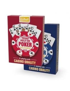 Karty do gry Poker 100% plastik